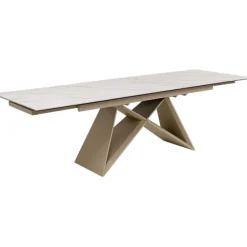 KARE Design Meubles>Table à rallonges Nelly greige 180(40+40)x90cm