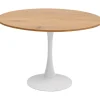 KARE Design Meubles>Table Schickeria chêne blanc Ø110cm