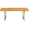 KARE Design Meubles>Table Symphony chêne laiton 160x80