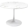 KARE Design Meubles>Table Veneto marbre blanc Ø110cm