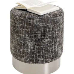 KARE Design Meubles>Tabouret Berry High silver gris Ø39cm