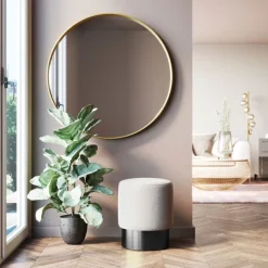 KARE Design Meubles>Tabouret Cherry crème-noir Ø36cm