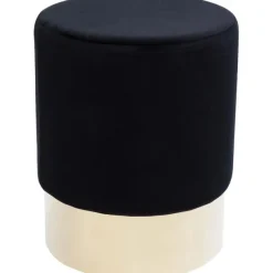 KARE Design Meubles>Tabouret Cherry noir laiton Ø35cm