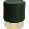 KARE Design Meubles>Tabouret Cherry vert laiton Ø35cm