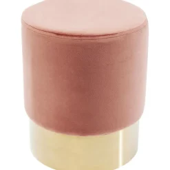 KARE Design Meubles>Tabouret Cherry vieux rose laiton Ø35cm