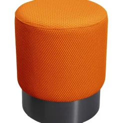 KARE Design Meubles>Tabouret Jody orange - Mesh noir Ø35cm