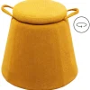 KARE Design Meubles>Tabouret Thimble  jaune Ø51cm