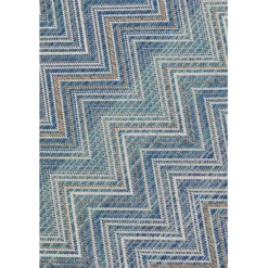 KARE Design Accessoires>Tapis Outdoor Zigzag bleu 230x330cm
