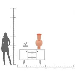 KARE Design Accessoires>Vase Blow Peach 83cm