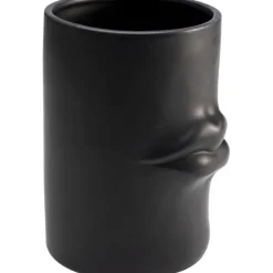 KARE Design Accessoires>Vase Labbra noir 22cm