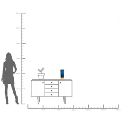 KARE Design Accessoires>Vase Lumi bleu 31cm