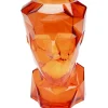 KARE Design Accessoires>Vase Prisma Face orange 30cm