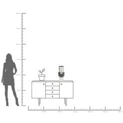 KARE Design Accessoires>Vase Vesuv noir 51cm