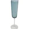 KARE Design Accessoires>Verre à champagne Cascata bleu