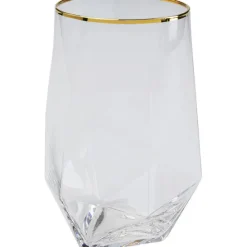 KARE Design Accessoires>Verre à eau Diamond doré Rim