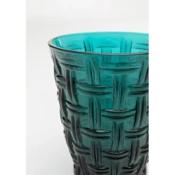 KARE Design Accessoires>Verre à eau Tissue pétrole10cm