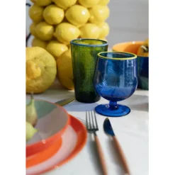 KARE Design Accessoires>Verre à vin Bubbles bleu
